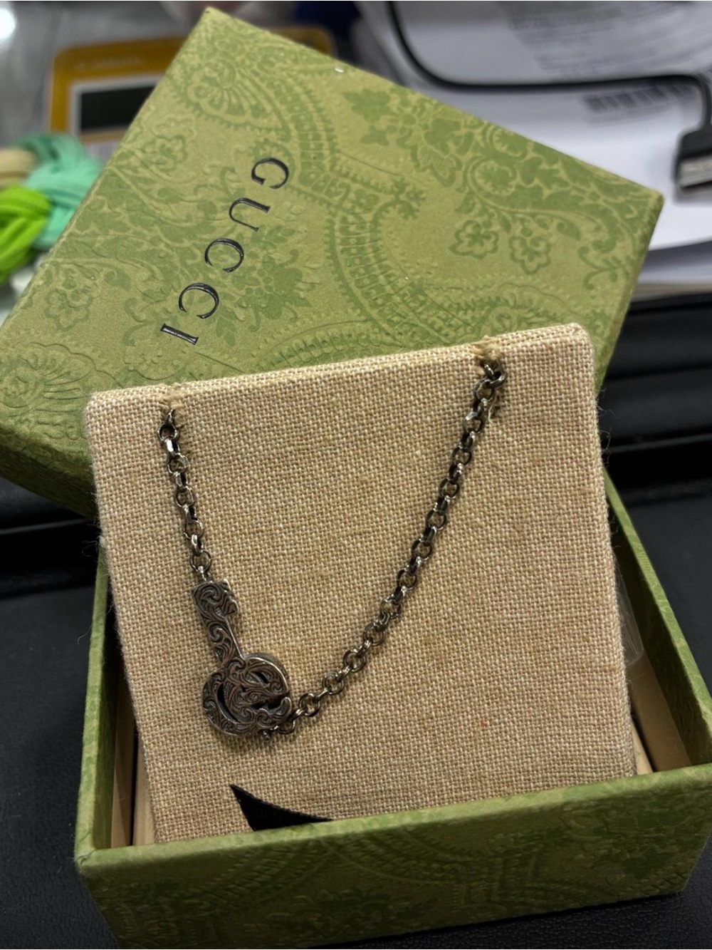 Gucci G bracelet  - Antiqued Silver 925